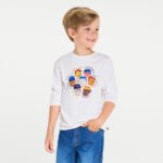 T-shirt garçon blanc